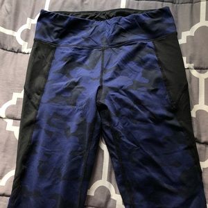 Blue camo Calvin Klein leggings